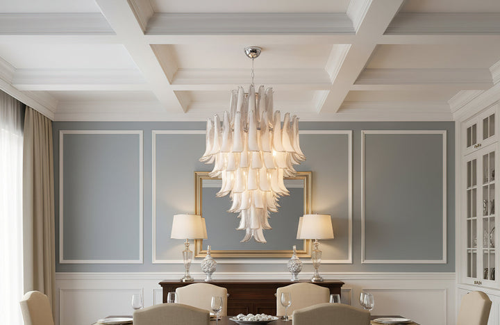 🌟 Elegance in Bloom: The Journey of the Murano Petal Chandelier