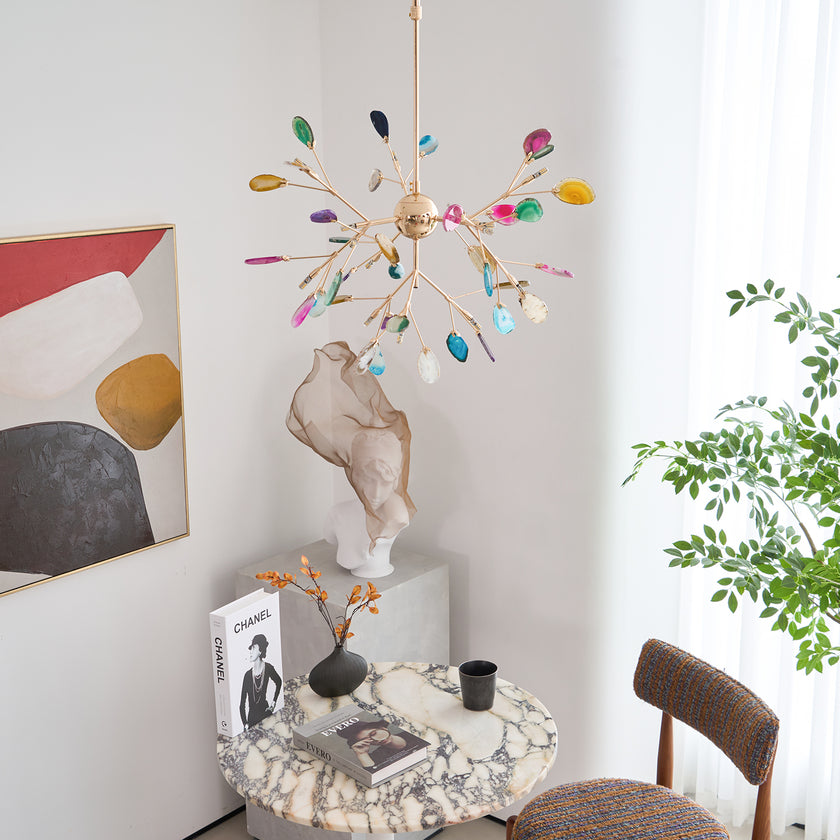 Agate Flake Chandelier
