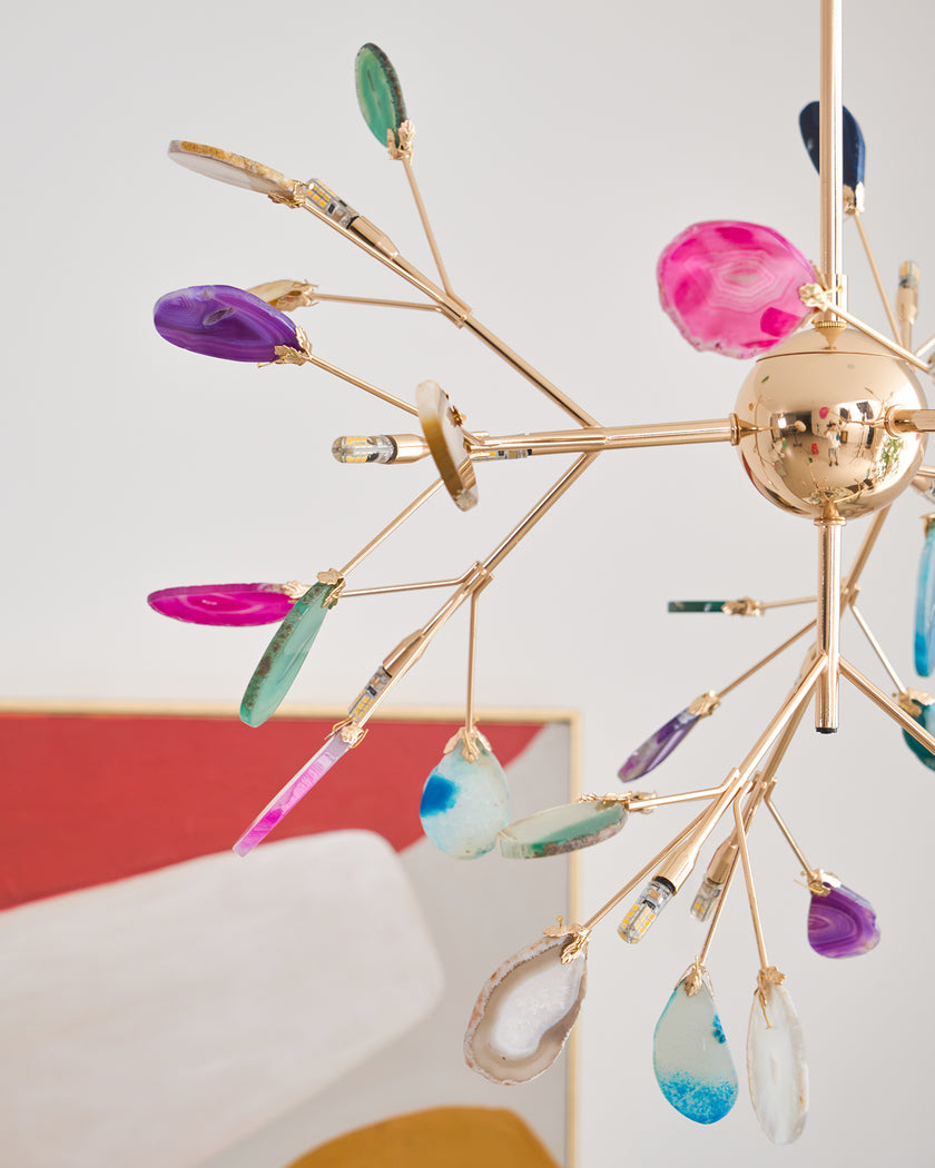 Agate Flake Chandelier