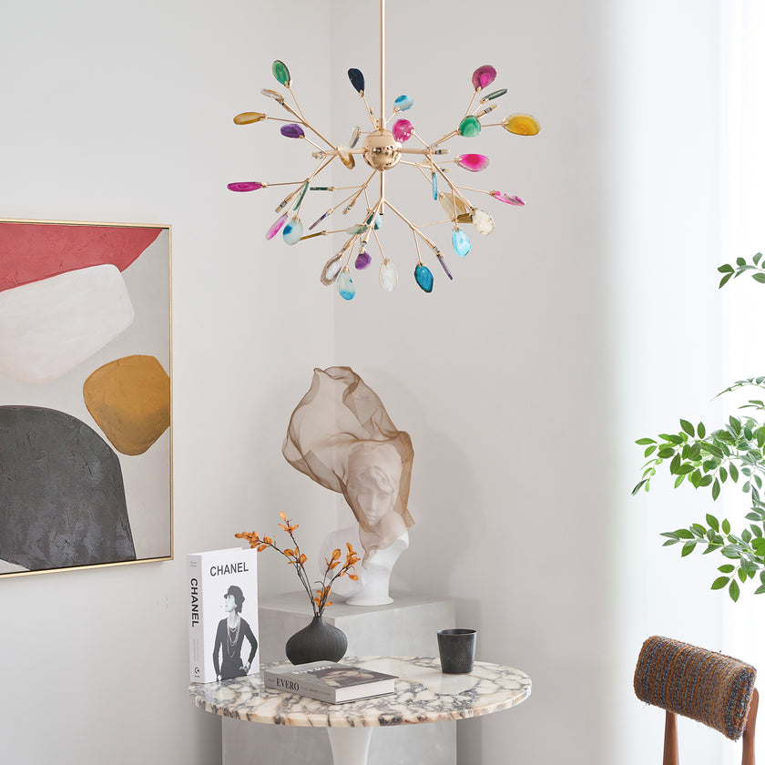 Agate Flake Chandelier