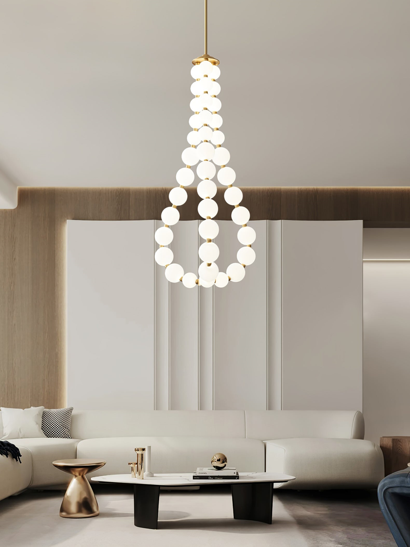 Alorbe Pearl Necklace Chandelier