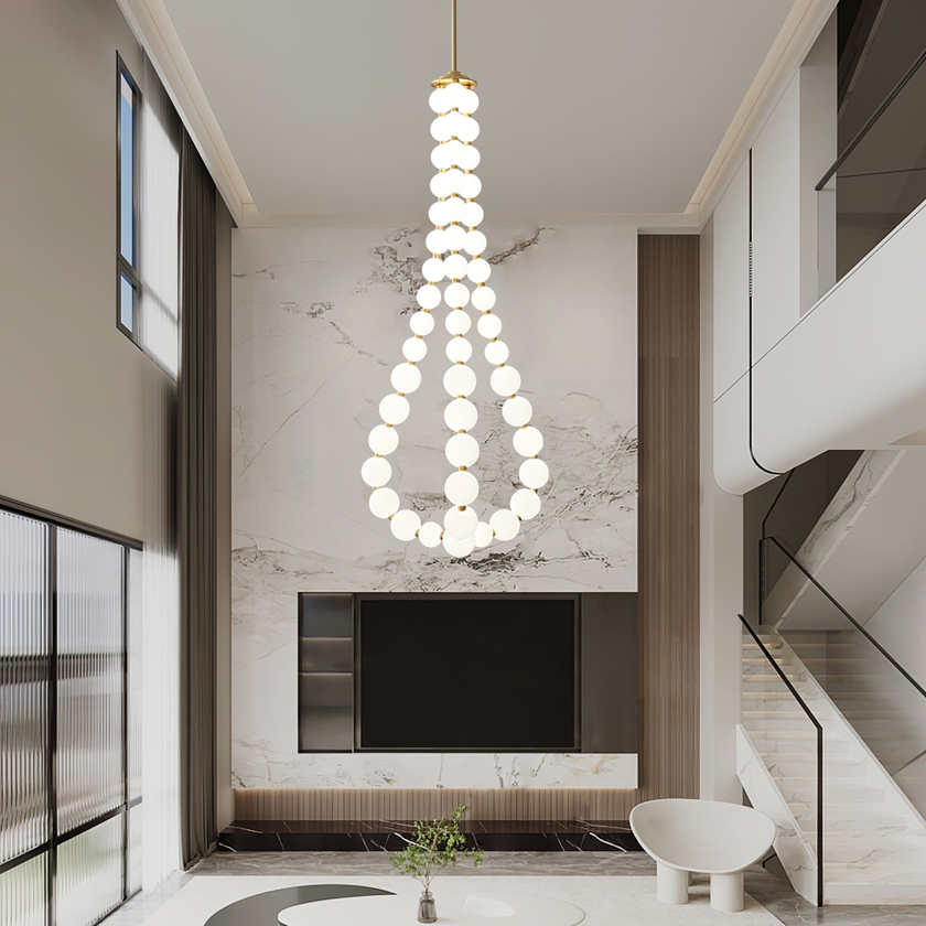 Alorbe Pearl Necklace Chandelier