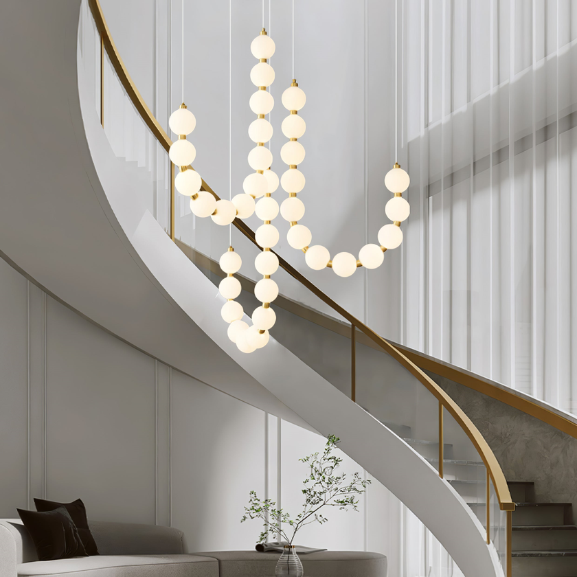 Alorbe Pearl Necklace Chandelier