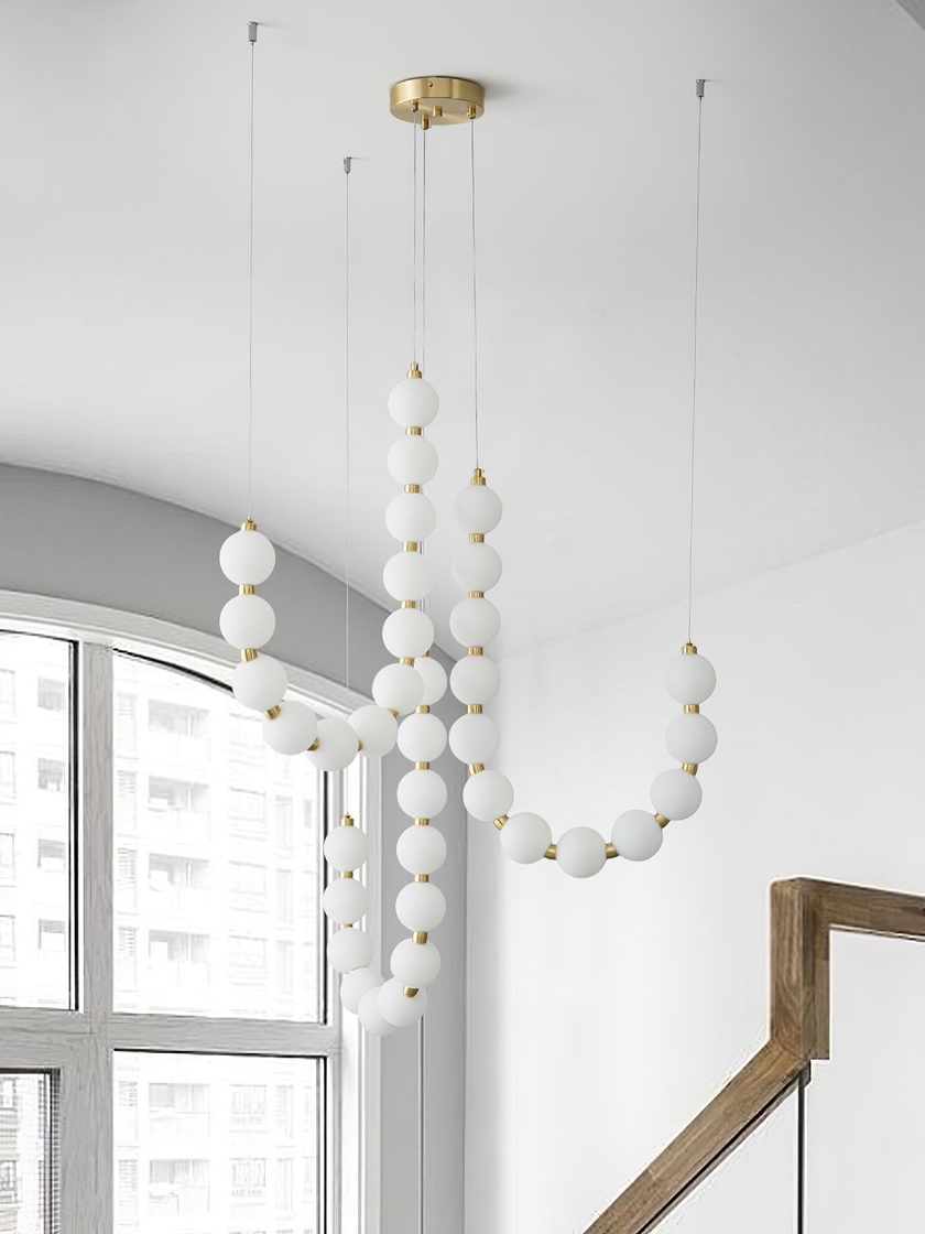 Alorbe Pearl Necklace Chandelier