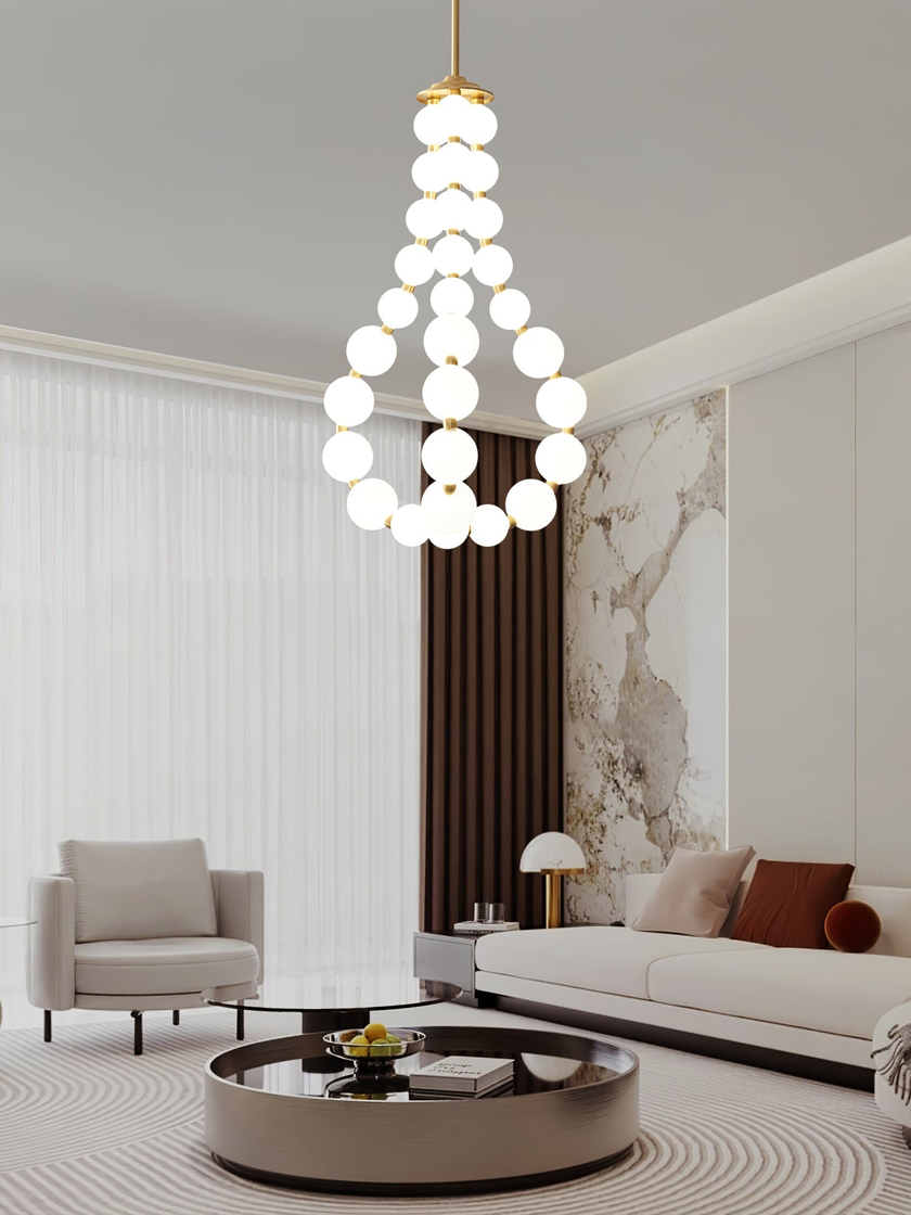Alorbe Pearl Necklace Chandelier