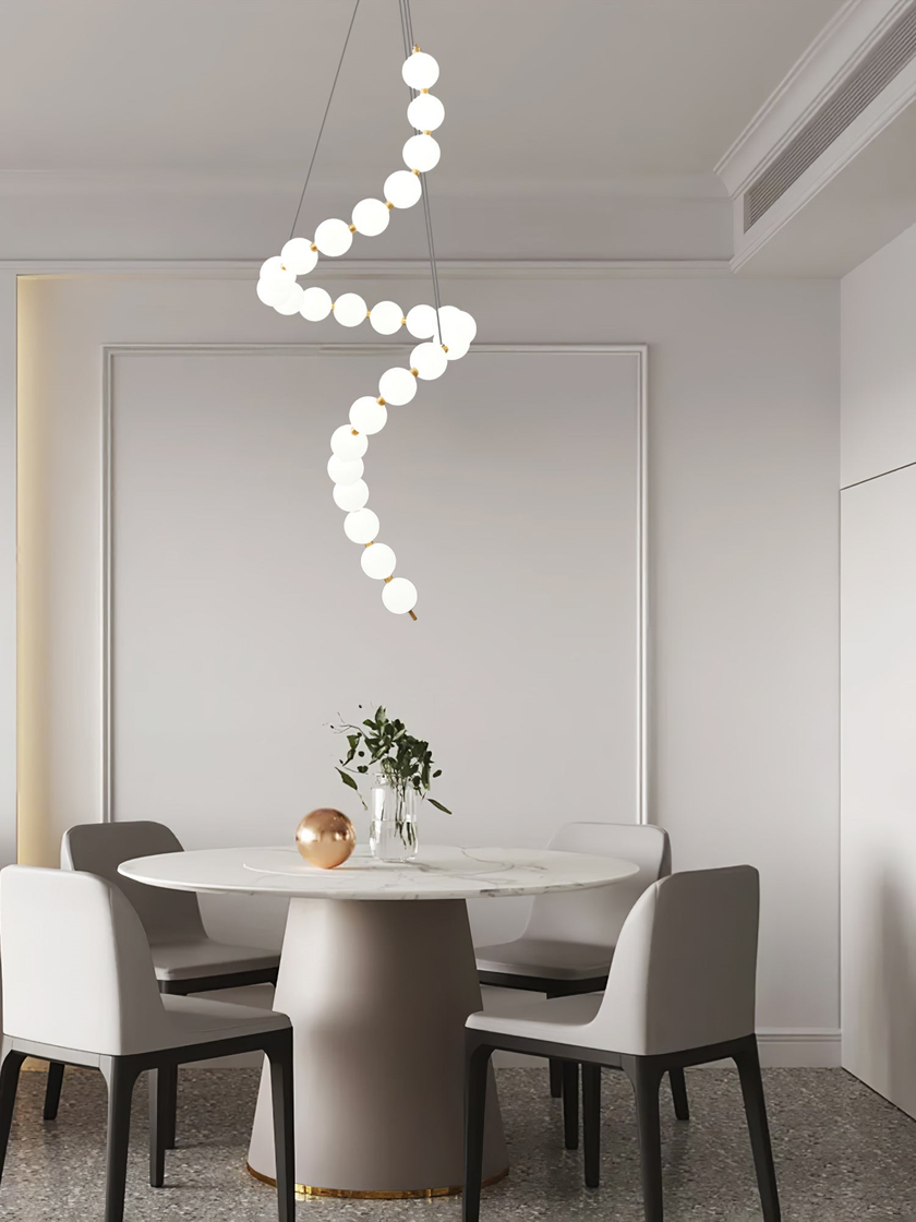 Alorbe Pearl Necklace Chandelier