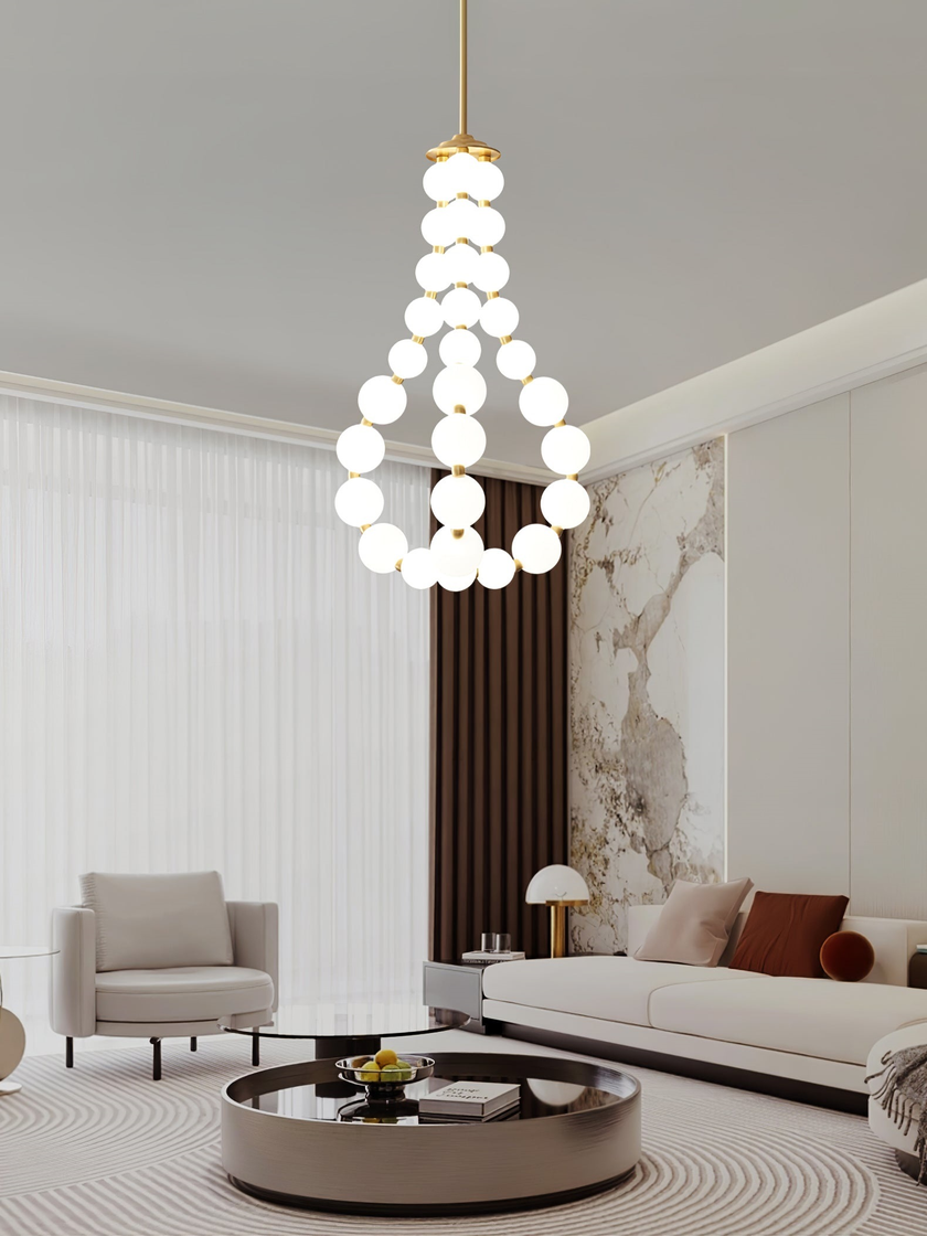 Alorbe Pearl Necklace Chandelier