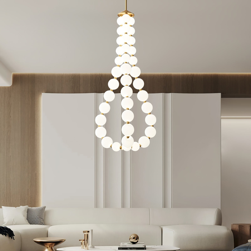 Alorbe Pearl Necklace Chandelier