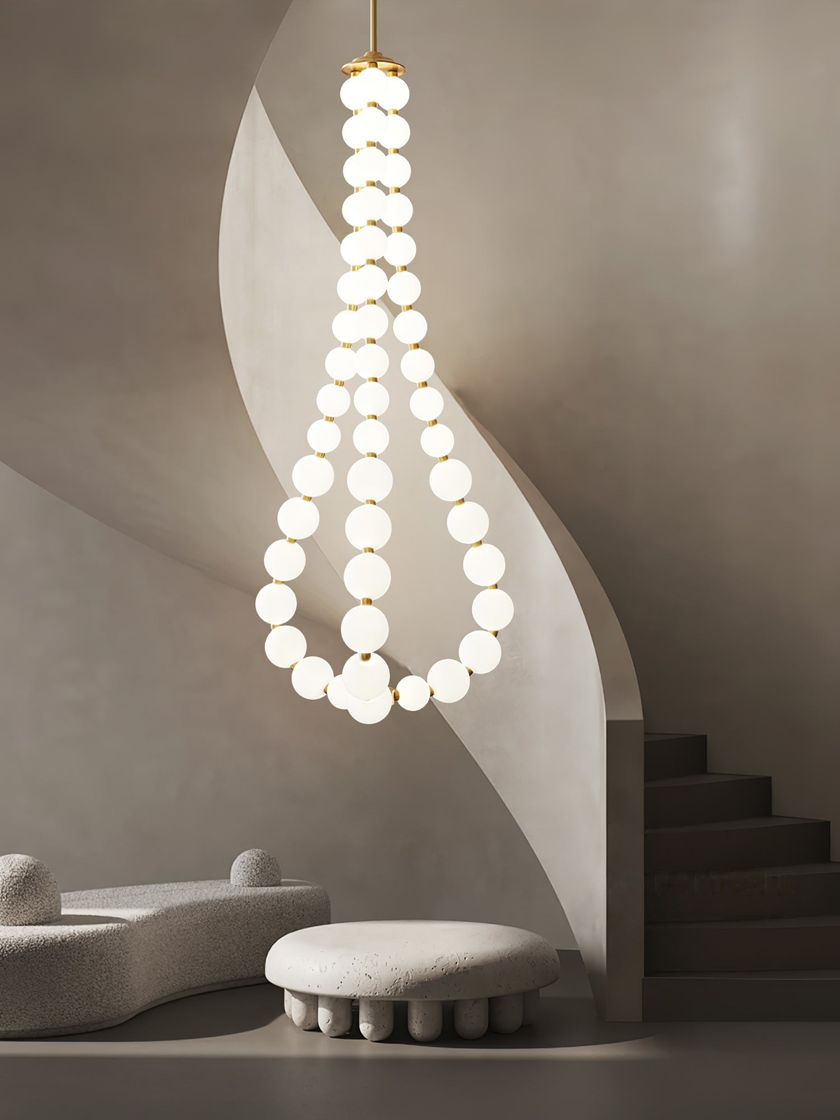 Alorbe Pearl Necklace Chandelier