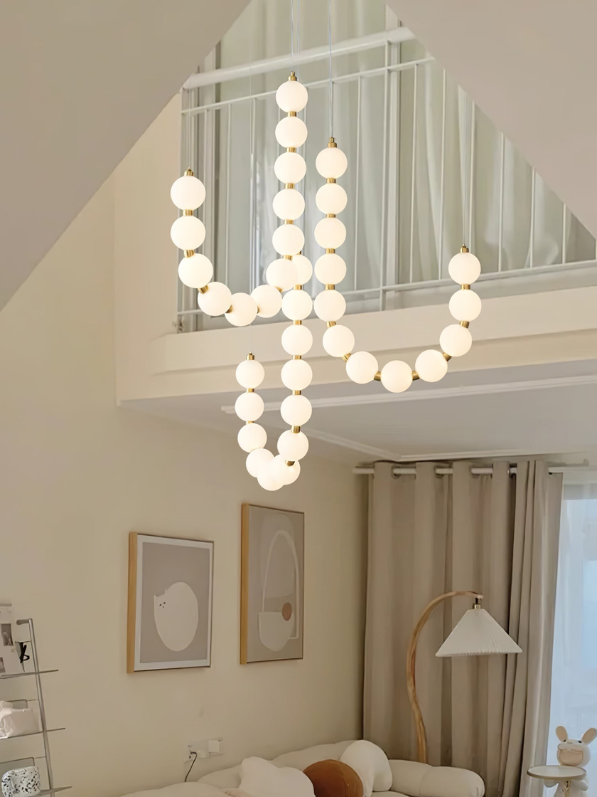 Alorbe Pearl Necklace Chandelier