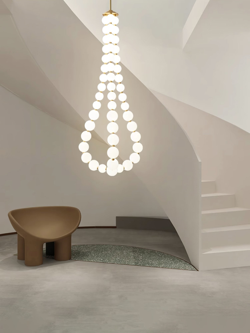 Alorbe Pearl Necklace Chandelier