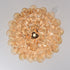 Amber Petal Glass Ceiling Lamp
