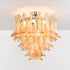 Amber Petal Glass Ceiling Lamp