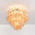 Amber Petal Glass Ceiling Lamp