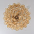 Amber Petal Glass Ceiling Lamp