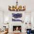 Amber Shell Chandelier