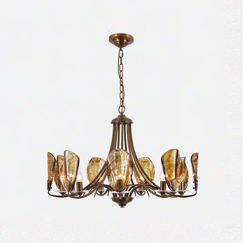 Amber Shell Chandelier