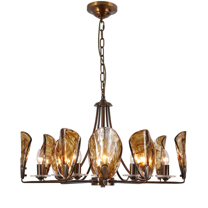 Amber Shell Chandelier