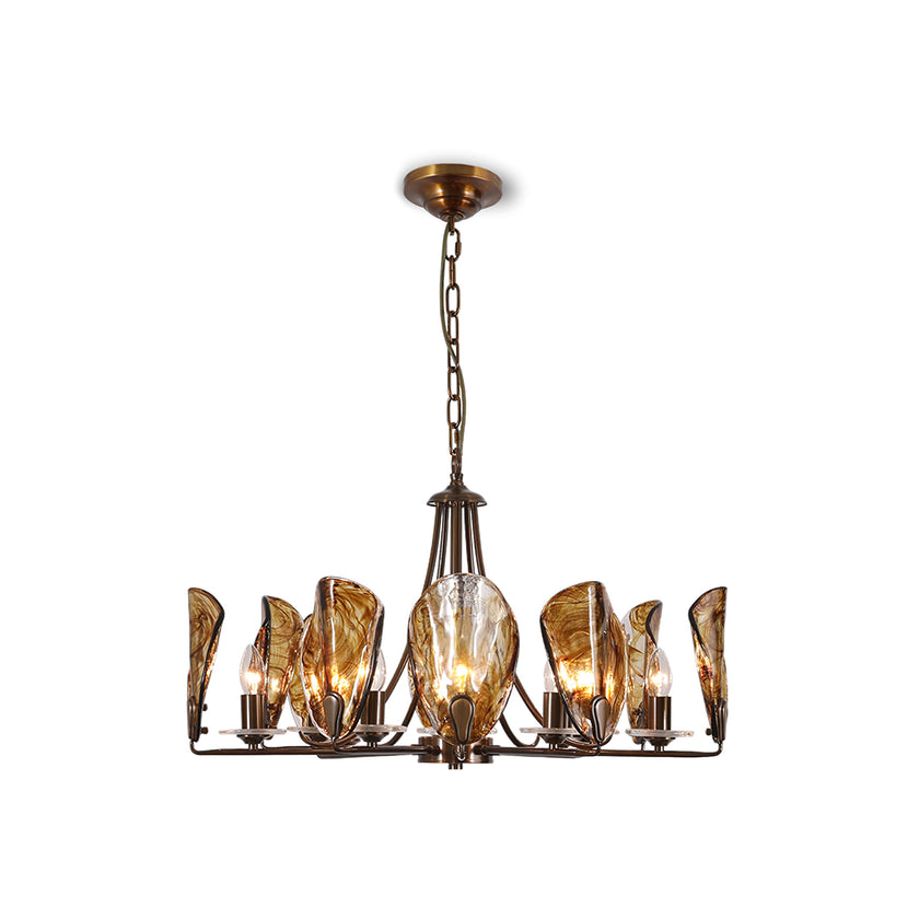 Amber Shell Chandelier
