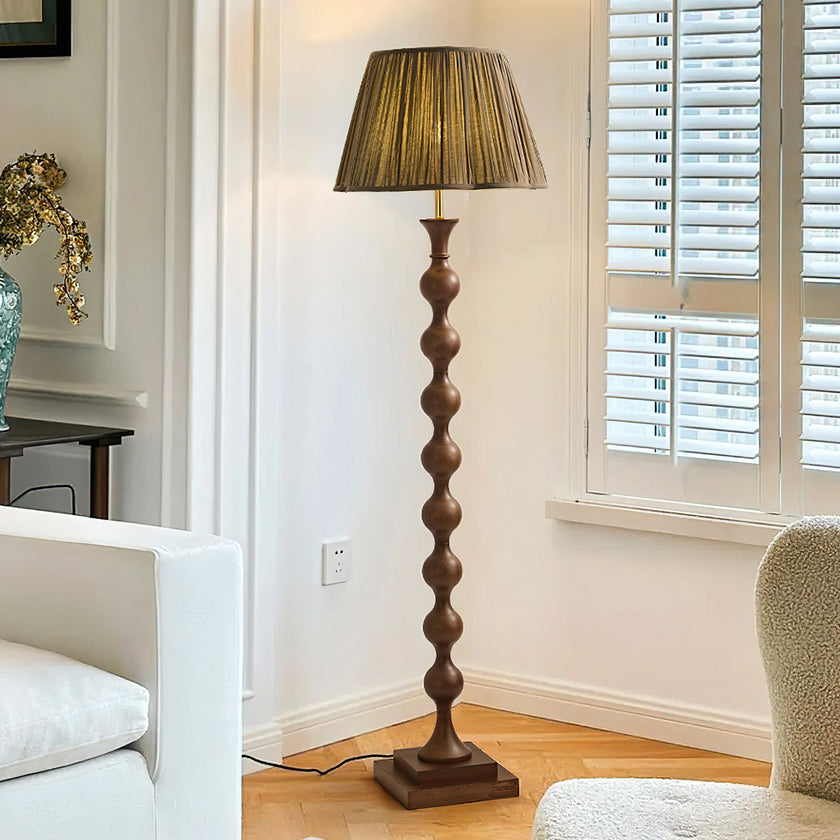 Beaded Column Floor Lamp