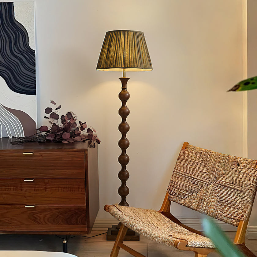 Beaded Column Floor Lamp