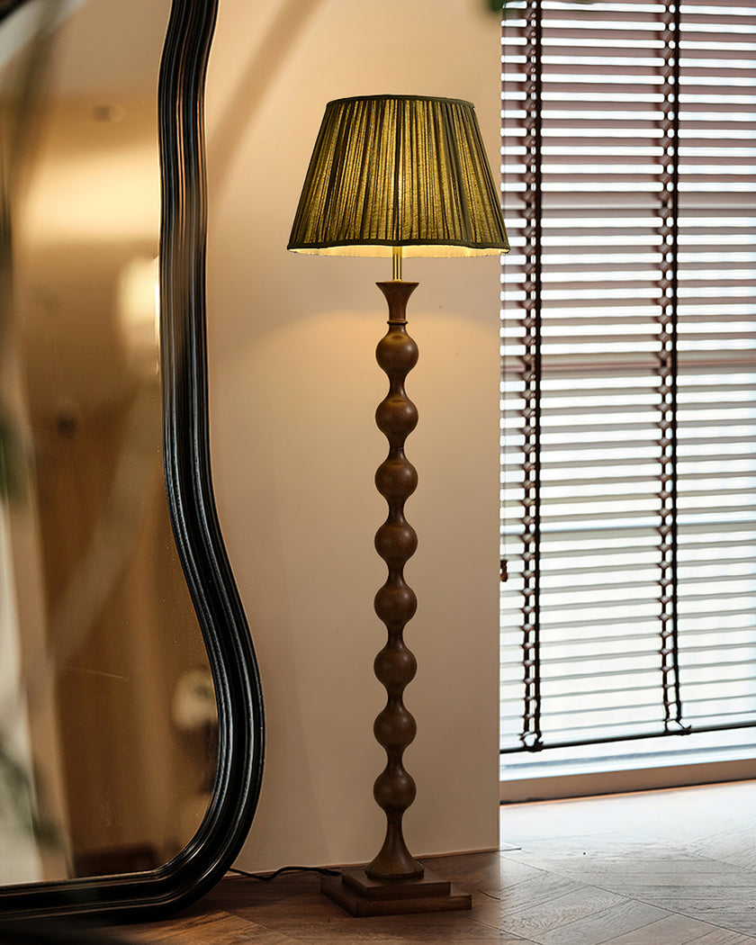 Beaded Column Floor Lamp
