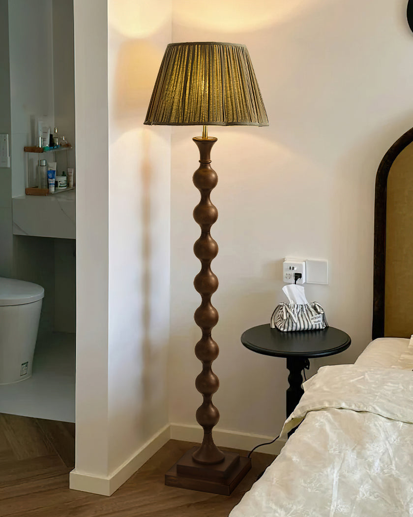 Beaded Column Floor Lamp