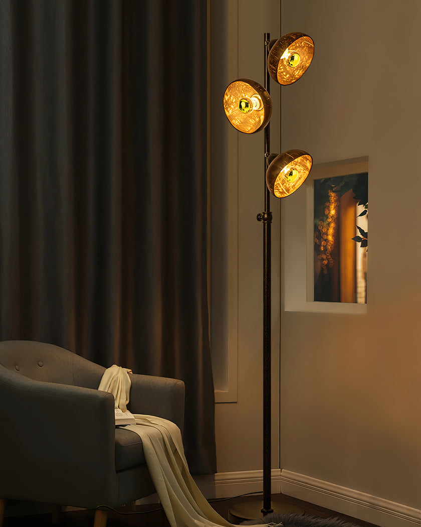 Black Shell Floor Lamp