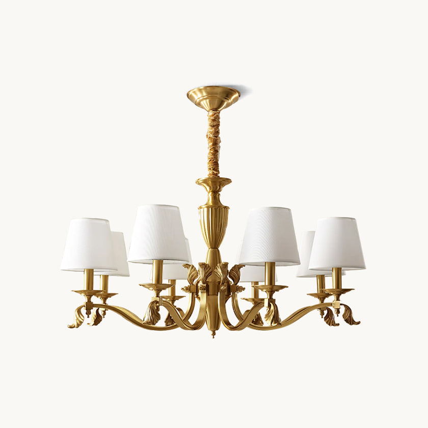 Brass Candlestick Chandelier