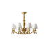 Brass Candlestick Chandelier