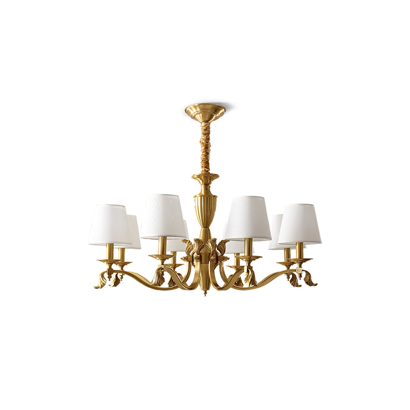 Brass Candlestick Chandelier