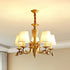 Brass Candlestick Chandelier