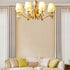 Brass Candlestick Chandelier