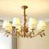 Brass Candlestick Chandelier