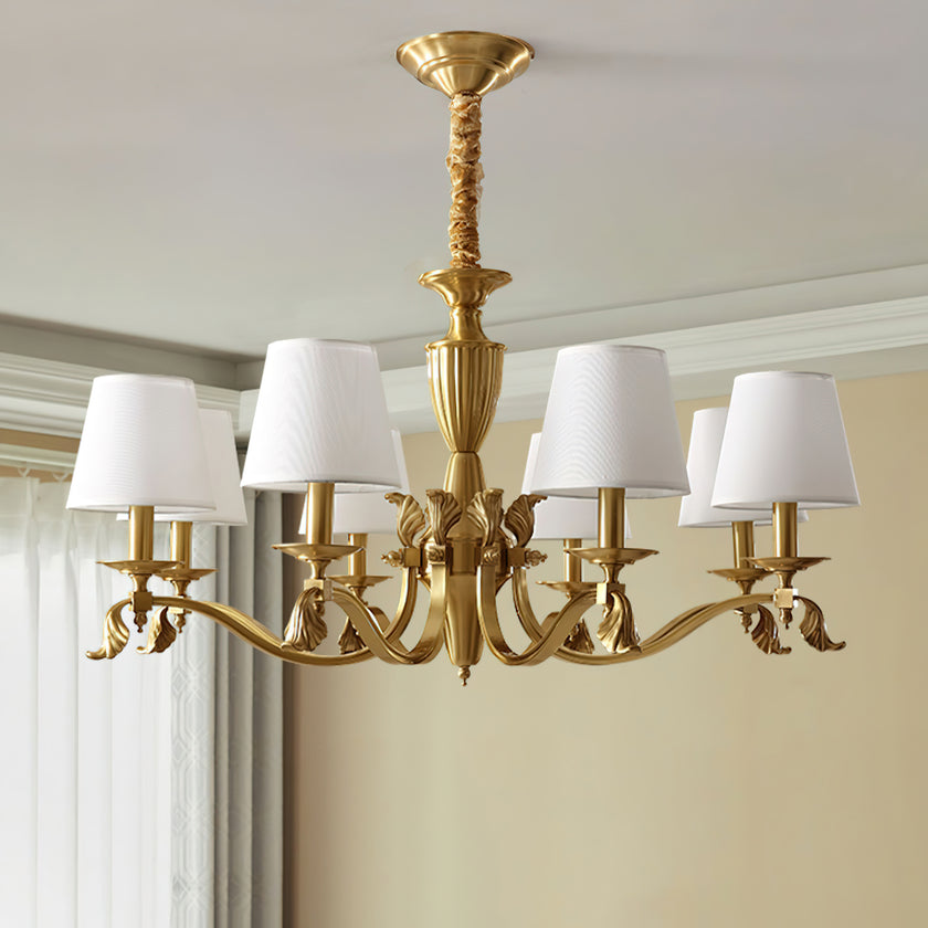 Brass Candlestick Chandelier