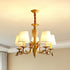 Brass Candlestick Chandelier