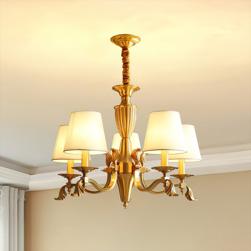 Brass Candlestick Chandelier