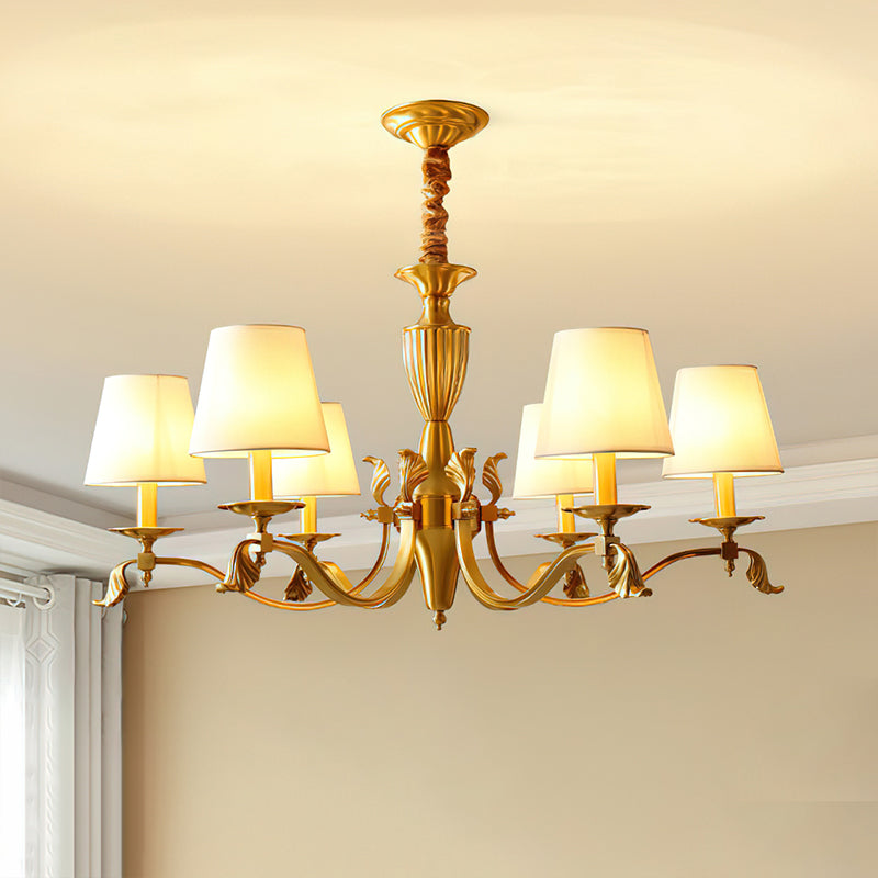 Brass Candlestick Chandelier