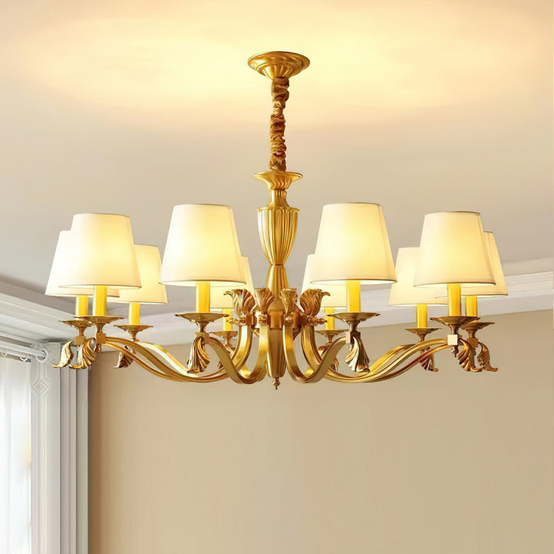 Brass Candlestick Chandelier