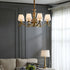 Brass Candlestick Chandelier