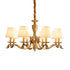Brass Candlestick Chandelier