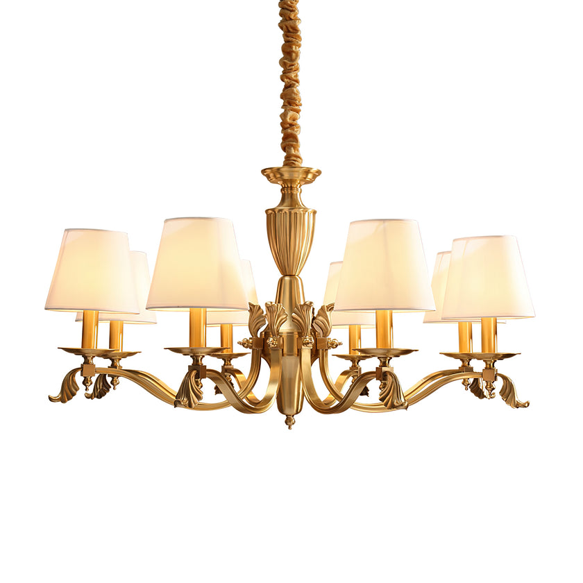 Brass Candlestick Chandelier