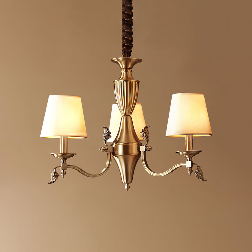 Brass Candlestick Chandelier