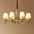Brass Candlestick Chandelier