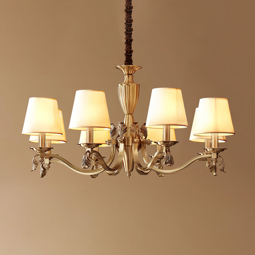 Brass Candlestick Chandelier