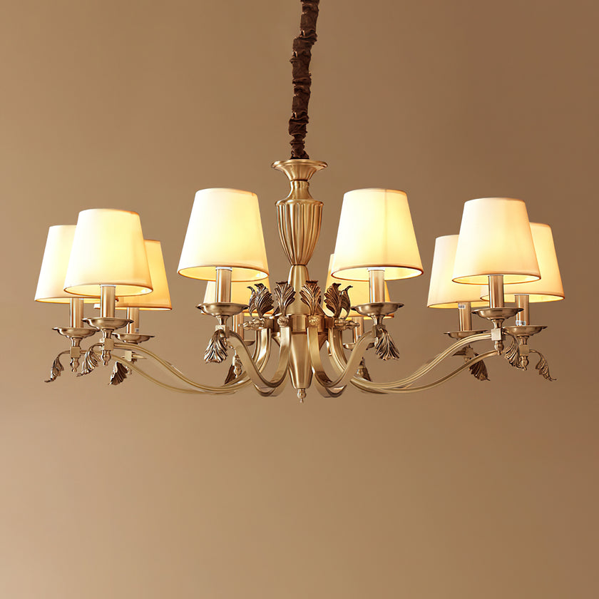 Brass Candlestick Chandelier
