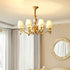 Brass Candlestick Chandelier