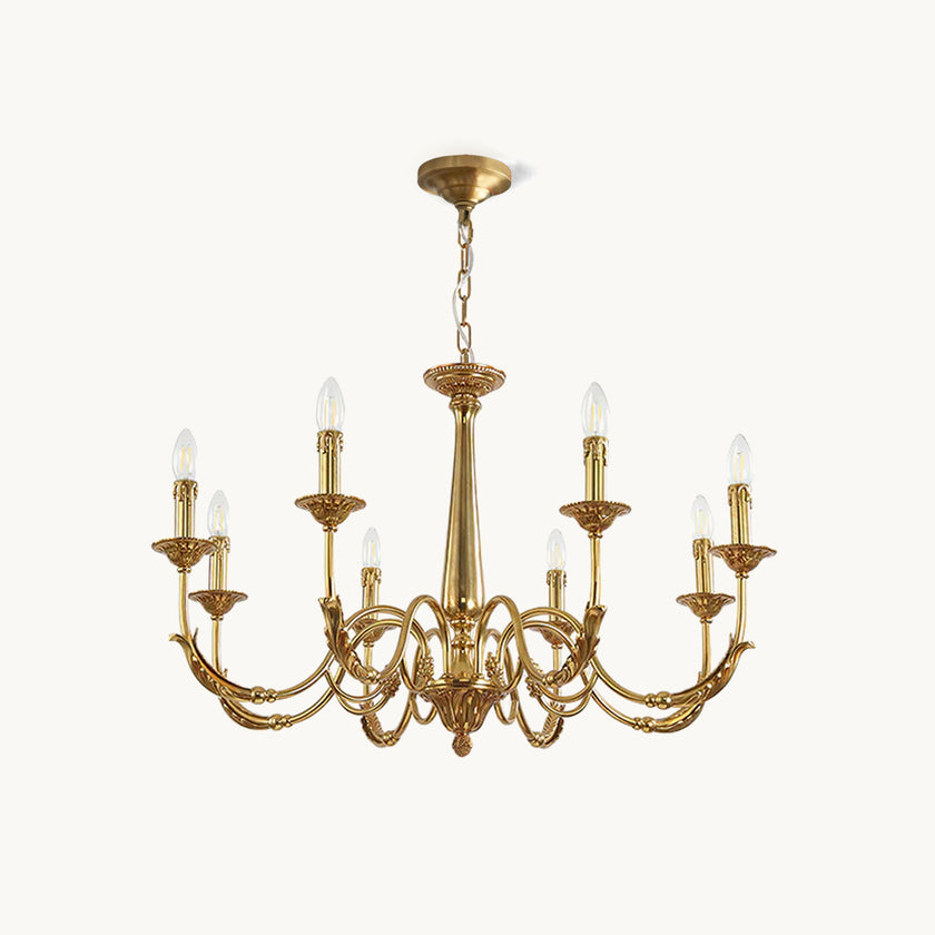 Candle Brass Chandelier