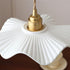 Ceramic Wave Flower Pendant Lamp