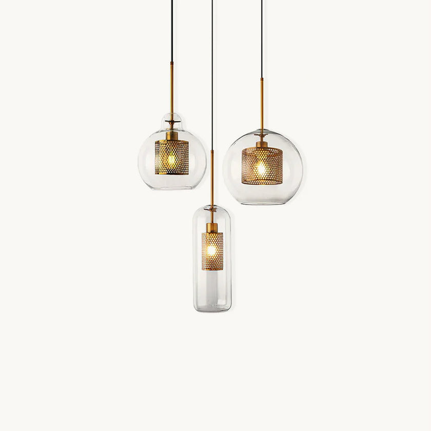 Chiswick Pendelleuchte aus Glas